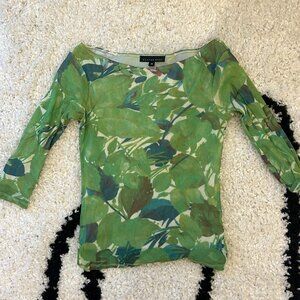 vintage long sleeves mesh top